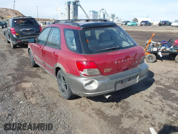 2002 Subaru Impreza Outback Special Sports with VIN JF1GG68522H822483, listed as a IAAI auction lot 41621127 with 209,164 mi miles and . Bid and sale history available at DreamBid. Image 3.