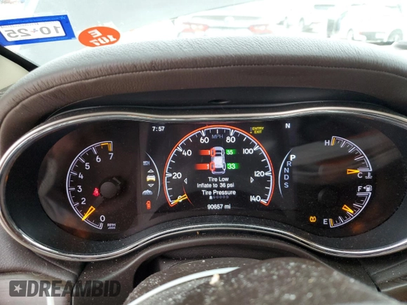 2014 Jeep Grand Cherokee Overland with VIN 1C4RJFCG9EC572237, listed as a Copart auction lot 53864865 with 90,657 mi miles and Salvage Title. Bid and sale history available at DreamBid. Image 9.