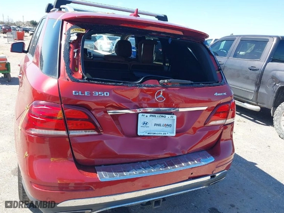 2017 Mercedes-Benz GLE with VIN 4JGDA5HBXHA827880, listed as a IAAI auction lot 41662165 with 116,447 mi miles. Bid and sale history available at carsss.com. Image 15.