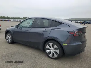 2021 Tesla Model Y Long Range z VIN 5YJYGDEE2MF204414, wystawiony jako Copart lot #59010585 z przebiegiem 56 371 mil mil oraz Szkoda całkowita • Salvage title. Historia ofert i sprzedaży dostępna na DreamBid. Obrazek 2.