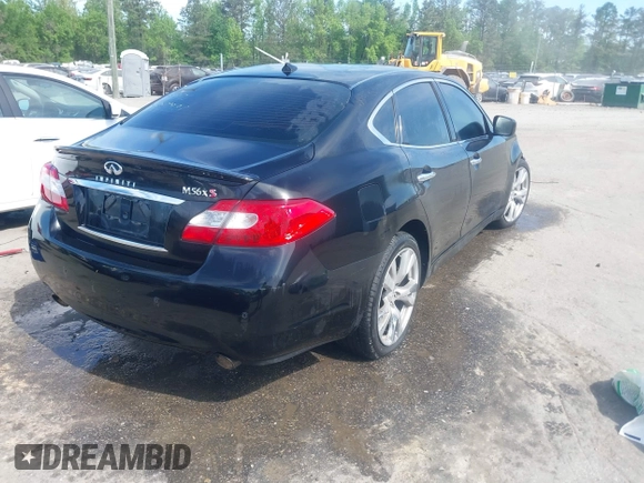 2013 Infiniti M with VIN JN1AY1AR6DM590187, listed as a IAAI auction lot 42096806 with 182,909 mi miles and . Bid and sale history available at DreamBid. Image 4.