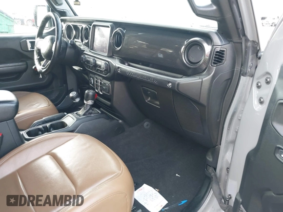 2021 Jeep Wrangler Unlimited Willys Sport with VIN 1C4HJXDGXMW767633, listed as a IAAI auction lot 41700168 with 37,994 mi miles and . Bid and sale history available at DreamBid. Image 5.
