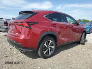 2021 Lexus NX 300 with VIN JTJGARDZ8M5022360, listed as a Copart auction lot 57260045 with 35,461 mi miles and Salvage title. Bid and sale history available at DreamBid. Image 3.