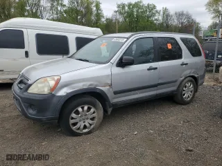 2006 Honda CR-V EX with VIN SHSRD78826U418321, listed as a Copart auction lot 53665515 with 255,976 mi miles and Salvage Title. Bid and sale history available at carsss.com. Image 1.