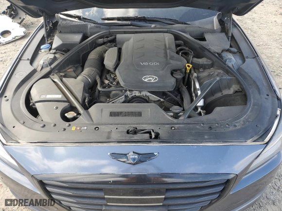 2015 Hyundai Genesis 3.8L with VIN KMHGN4JE7FU049937, listed as a Copart auction lot 50612825 with 79,720 mi miles and Salvage Title. Bid and sale history available at carsss.com. Image 11.