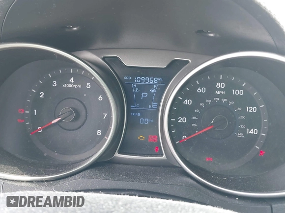 2012 Hyundai Veloster w/Gray Int with VIN KMHTC6AD3CU029042, listed as a IAAI auction lot 41416442 with 109,968 mi miles and . Bid and sale history available at DreamBid. Image 7.