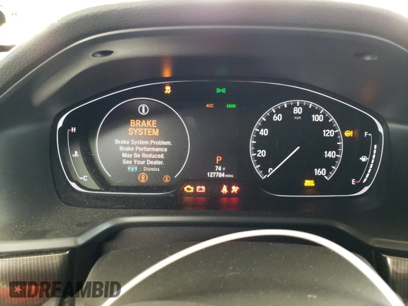 2019 Honda Accord Sedan Sport 1.5T with VIN 1HGCV1F32KA177413, listed as a Copart auction lot 49174125 with 127,784 mi miles and Salvage Title. Bid and sale history available at carsss.com. Image 9.