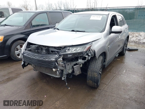 2020 Mitsubishi Outlander Sport ES 2.0 with VIN JA4AP3AU8LU017719, listed as a IAAI auction lot 41674646 with 90,807 mi miles. Bid and sale history available at carsss.com. Image 6.