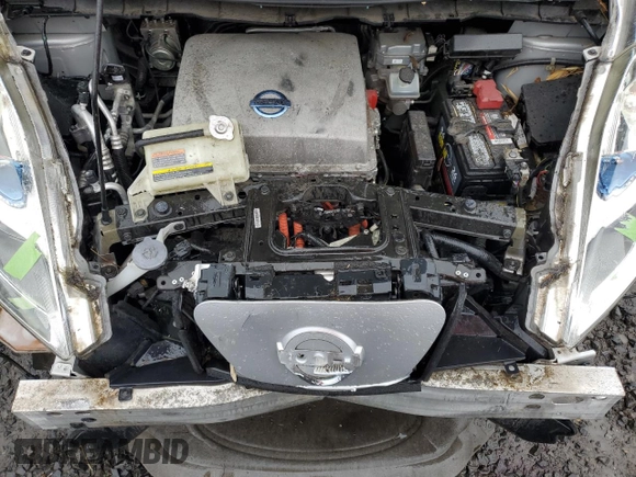 2013 Nissan LEAF S with VIN 1N4AZ0CP8DC408758, listed as a Copart auction lot 46844845 with 71,576 mi miles and Salvage Title. Bid and sale history available at carsss.com. Image 11.