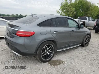 2018 Mercedes-Benz GLE 43 AMG with VIN 4JGED6EB4JA124920, listed as a Copart auction lot 58635785 with 64,203 mi miles and Salvage title. Bid and sale history available at DreamBid. Image 3.