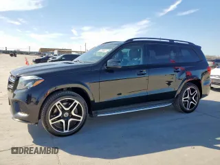 2019 Mercedes-Benz GLS 550 with VIN 4JGDF7DE1KB222435, listed as a Copart auction lot 47496225 with 123,697 mi miles and Clean Title. Bid and sale history available at DreamBid. Image 1.