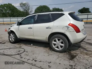 2007 Nissan Murano SL with VIN JN8AZ08W97W629528, listed as a Copart auction lot 59721065 with 256,660 mi miles and Salvage title. Bid and sale history available at DreamBid. Image 2.