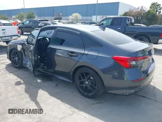 2024 Honda Civic Sedan Sport with VIN 2HGFE2F5XRH594049, listed as a IAAI auction lot 41861758 with 5,311 mi miles. Bid and sale history available at carsss.com. Image 3.
