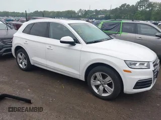 2018 Audi Q5 Premium Plus z VIN WA1BNAFY6J2214696, wystawiony jako IAAI lot #42350132 z przebiegiem 54 550 mil mil oraz . Historia ofert i sprzedaży dostępna na DreamBid. Obrazek 1.
