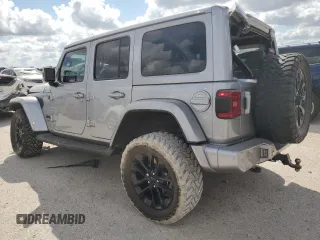 2021 Jeep Wrangler Unlimited Sahara High Altitude с VIN 1C4HJXEG2MW620527, выставлен на аукционе Copart как лот 72848894 с пробегом 65 598 миль миль и Списание • Salvage title. История ставок и продаж доступна на DreamBid. Изображение 2.