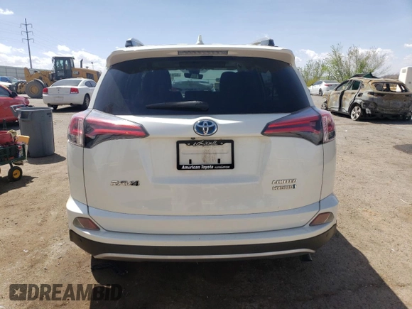 2017 Toyota RAV4 Hybrid Limited with VIN JTMDJREV5HD124597, listed as a Copart auction lot 52014275 with 32,136 mi miles and Salvage Title. Bid and sale history available at carsss.com. Image 6.
