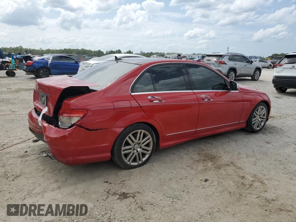 2009 Mercedes-Benz C 300 Sport with VIN WDDGF81X39F225004, listed as a Copart auction lot 60512695 with 116,907 mi miles and Salvage title. Bid and sale history available at DreamBid. Image 3.