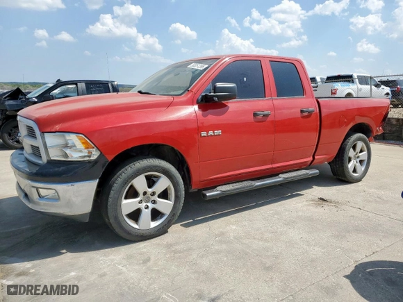 2010 Dodge Ram 1500 ST with VIN 1D7RB1GK8AS126472, listed as a Copart auction lot 50351295 with 220,614 mi miles and Salvage Title. Bid and sale history available at carsss.com. Image 1.