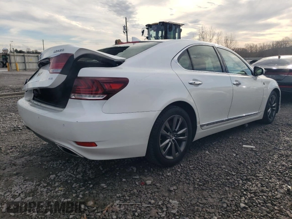 2014 Lexus LS 460 with VIN JTHCL5EF3E5021383, listed as a Copart auction lot 43451725 with 154,154 mi miles and Salvage Title. Bid and sale history available at DreamBid. Image 3.