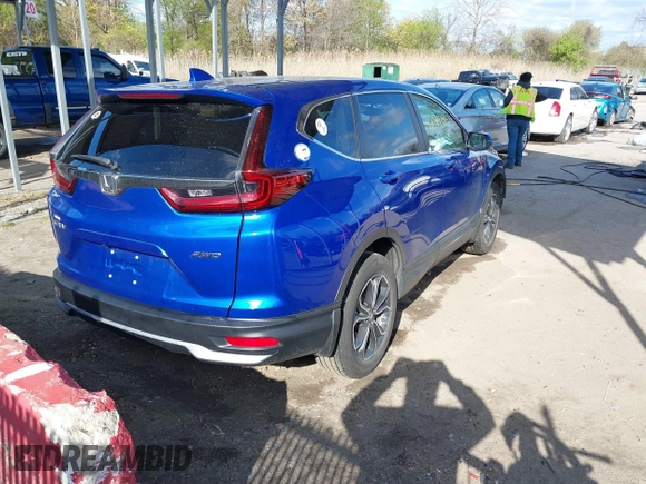2021 Honda CR-V EX-L with VIN 7FARW2H80ME005531, listed as a IAAI auction lot 42044341 with 14,557 mi miles and . Bid and sale history available at DreamBid. Image 4.