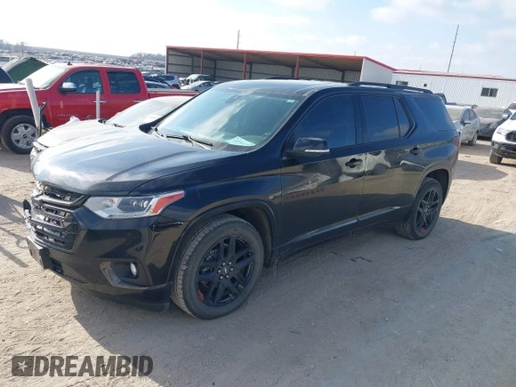 2021 Chevrolet Traverse Premier with VIN 1GNEVKKW3MJ235469, listed as a IAAI auction lot 40987307 with 40,819 mi miles. Bid and sale history available at carsss.com. Image 18.