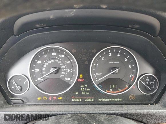 2013 BMW 3 Series 335i xDrive with VIN WBA3B9C53DF586261, listed as a Copart auction lot 45178365 with 123,893 mi miles and Salvage Title. Bid and sale history available at carsss.com. Image 9.