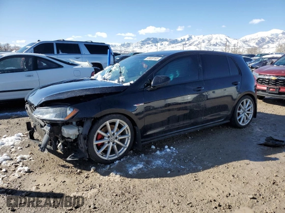 2016 Volkswagen Golf GTI SE with VIN 3VW4T7AU9GM009142, listed as a Copart auction lot 49830165 with 93,248 mi miles and Salvage Title. Bid and sale history available at carsss.com. Image 1.