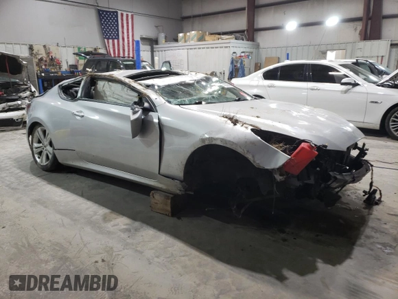 2012 Hyundai Genesis Coupe Grand Touring with VIN KMHHU6KH2CU067995, listed as a Copart auction lot 45099645 with 110,624 mi miles and Non repairable. Bid and sale history available at DreamBid. Image 4.