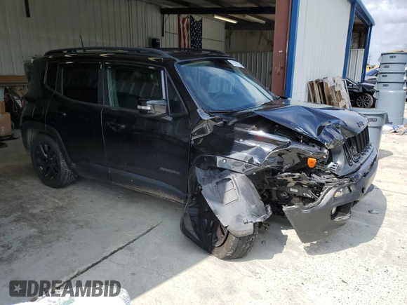 2018 Jeep Renegade Altitude with VIN ZACCJABB2JPJ02780, listed as a Copart auction lot 61401135 with 120,975 mi miles and Salvage title. Bid and sale history available at DreamBid. Image 4.