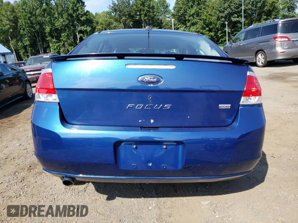 2008 Ford Focus SE with VIN 1FAHP35N68W189448, listed as a Copart auction lot 69706044 with 60,721 mi miles and Salvage Title. Bid and sale history available at carsss.com. Image 6.