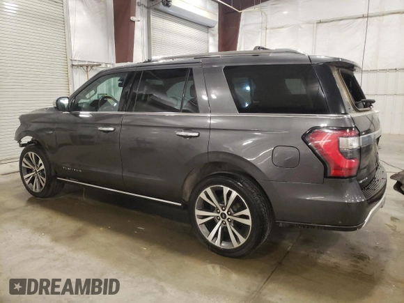 2020 Ford Expedition Platinum with VIN 1FMJU1MT9LEA37876, listed as a Copart auction lot 52754775 with 80,472 mi miles and Salvage title. Bid and sale history available at DreamBid. Image 2.