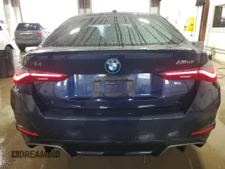 2023 BMW i4 M50 with VIN WBY33AW02PFR25192, listed as a Copart auction lot 54770804 with 7,102 mi miles and Salvage Title. Bid and sale history available at carsss.com. Image 6.