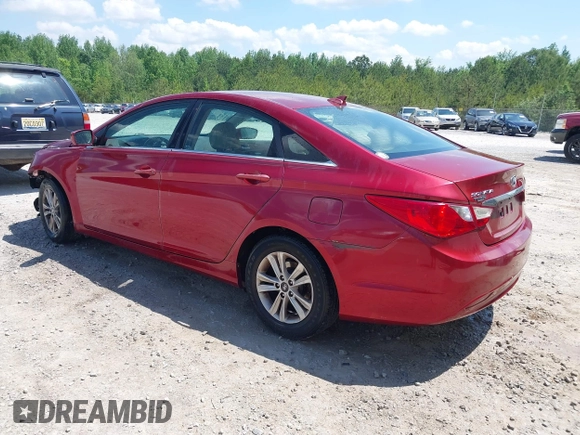 2013 Hyundai Sonata GLS with VIN 5NPEB4AC2DH741372, listed as a IAAI auction lot 42141637 with 213,493 mi miles and . Bid and sale history available at carsss.com. Image 3.