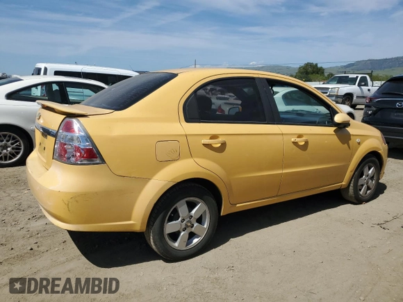 2008 Chevrolet Aveo LS with VIN KL1TD56668B064271, listed as a Copart auction lot 54178345 with 209,561 mi miles and Salvage Title. Bid and sale history available at carsss.com. Image 3.