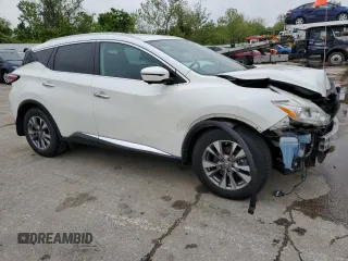 2017 Nissan Murano SL z VIN 5N1AZ2MH4HN172631, wystawiony jako Copart lot #55489115 z przebiegiem 149 788 mil mil oraz Szkoda całkowita • Salvage title. Historia ofert i sprzedaży dostępna na DreamBid. Obrazek 4.