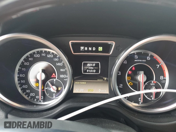 2014 Mercedes-Benz G 63 AMG with VIN WDCYC7DF4EX220882, listed as a Copart auction lot 60529044 with 91,510 mi miles and Salvage title. Bid and sale history available at DreamBid. Image 9.