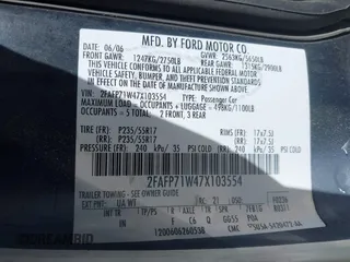2007 Ford Police Interceptor с VIN 2FAFP71W47X103554, выставлен на аукционе IAAI как лот 41565806 с пробегом 148 429 миль миль и . История ставок и продаж доступна на DreamBid. Изображение 9.