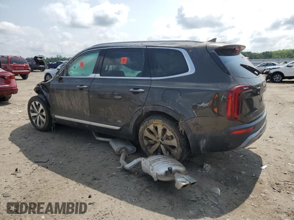 2022 Kia Telluride S z VIN 5XYP64HC1NG257897, wystawiony jako Copart lot #59868225 z przebiegiem 86 096 mil mil oraz Szkoda całkowita • Salvage title. Historia ofert i sprzedaży dostępna na DreamBid. Obrazek 2.