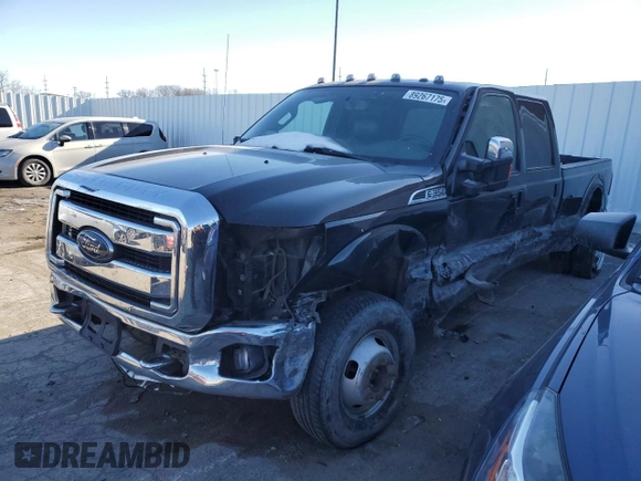 2013 Ford F-350 XL with VIN 1FT8W3DT2DEB84874, listed as a Copart auction lot 89267175 with 266,657 mi miles and Salvage title. Bid and sale history available at DreamBid. Image 1.