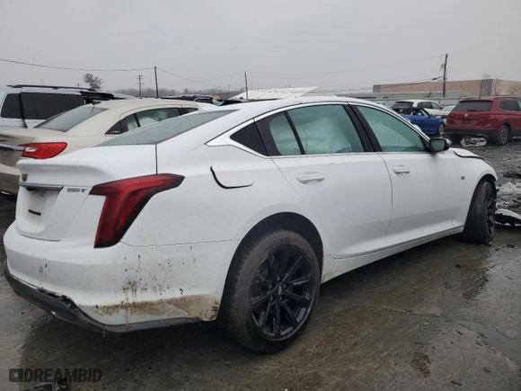2021 Cadillac CT5 Luxury with VIN 1G6DX5RK9M0147473, listed as a Copart auction lot 81777223 with 0 mi miles. Bid and sale history available at carsss.com. Image 3.