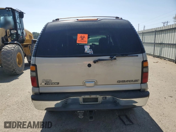 2005 Chevrolet Tahoe LT with VIN 1GNEC13T85R101175, listed as a Copart auction lot 49727485 with 187,301 mi miles and Salvage title. Bid and sale history available at DreamBid. Image 6.
