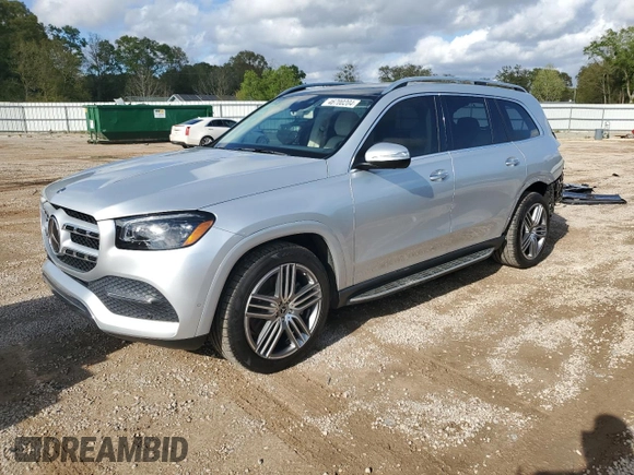 2020 Mercedes-Benz GLS 450 with VIN 4JGFF5KE9LA214347, listed as a Copart auction lot 46700204 with 48,750 mi miles and . Bid and sale history available at DreamBid. Image 1.