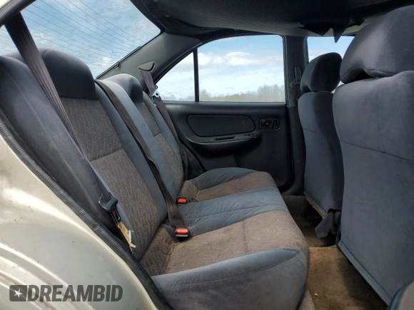 1999 Nissan Sentra XE with VIN 1N4AB41D6XC717640, listed as a Copart auction lot 47634695 with 286,038 mi miles and Salvage title. Bid and sale history available at DreamBid. Image 10.