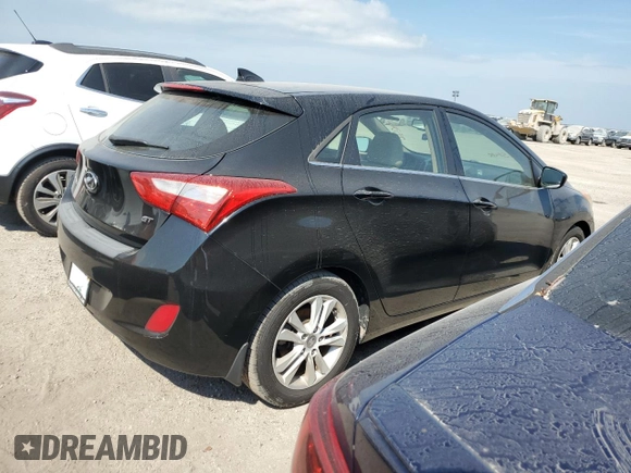 2013 Hyundai Elantra GT with VIN KMHD35LE0DU109422, listed as a Copart auction lot 75534324 with 0 mi miles and Salvage Title. Bid and sale history available at carsss.com. Image 3.