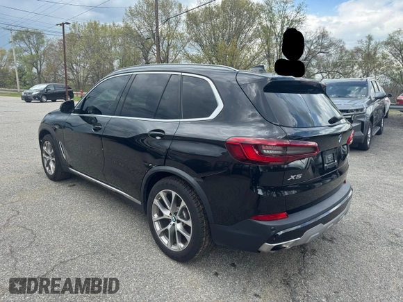 2019 BMW X5 xDrive40i with VIN 5UXCR6C59KLL21466, listed as a Copart auction lot 55880995 with 141,794 mi miles and Clean Title. Bid and sale history available at carsss.com. Image 3.