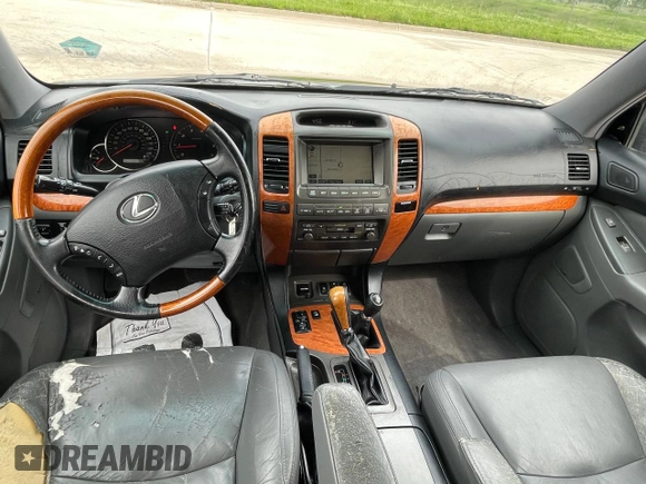 2007 Lexus GX with VIN JTJBT20X370130645, listed as a Copart auction lot 55162945 with 195,100 mi miles and Clean Title. Bid and sale history available at carsss.com. Image 9.