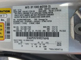 2017 Ford Fusion SE with VIN 3FA6P0H7XHR276646, listed as a Copart auction lot 61328635 with 51,440 mi miles and Clean title. Bid and sale history available at DreamBid. Image 12.