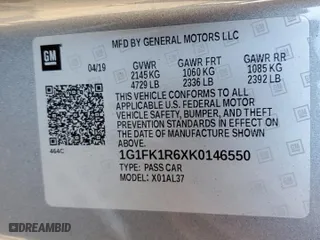 2019 Chevrolet Camaro ZL1 with VIN 1G1FK1R6XK0146550, listed as a Copart auction lot 88136095 with 32,788 mi miles and Salvage Title. Bid and sale history available at carsss.com. Image 12.