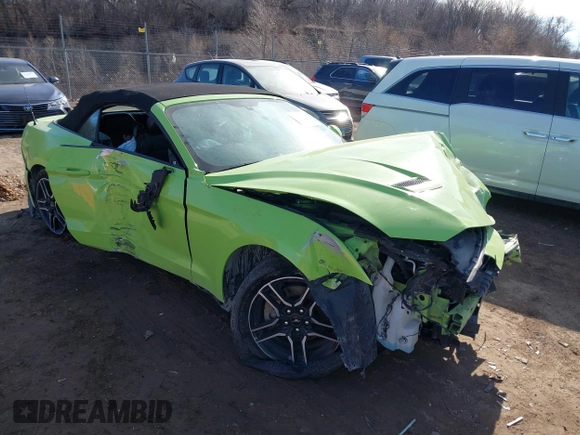 2020 Ford Mustang EcoBoost z VIN 1FATP8UHXL5186022, wystawiony jako IAAI lot #41395446 z przebiegiem 117 634 mil mil oraz . Historia ofert i sprzedaży dostępna na DreamBid. Obrazek 1.