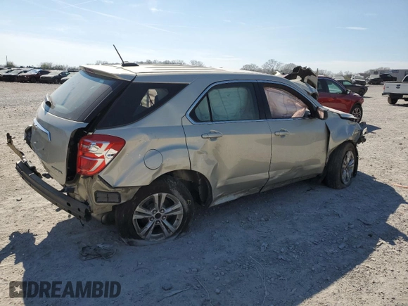 2016 Chevrolet Equinox LS with VIN 2GNALBEK1G1162551, listed as a Copart auction lot 50716525 with 0 mi miles and Salvage Title. Bid and sale history available at carsss.com. Image 3.